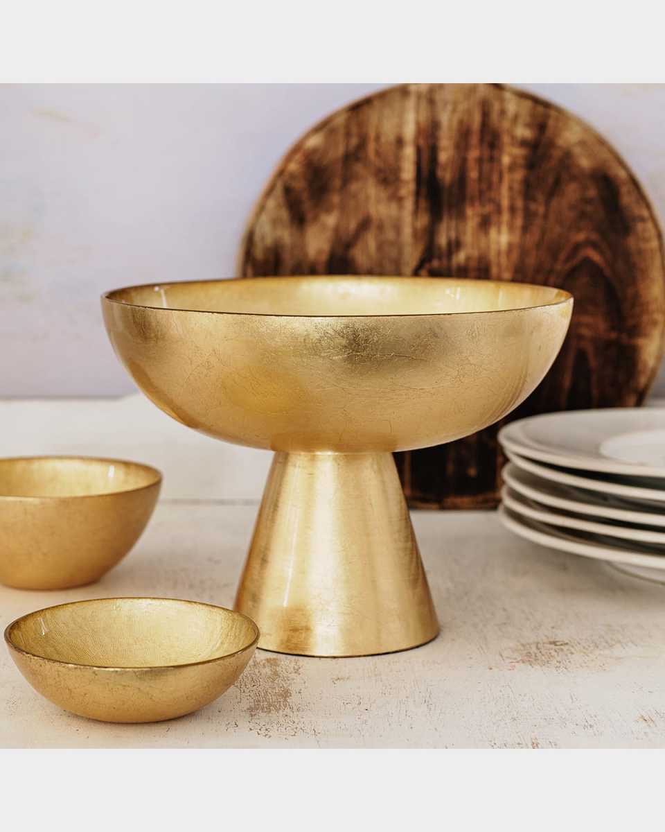 Moon Glass Small Pedestal Bowl